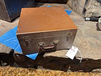 Closed hard case showing exterior condition
