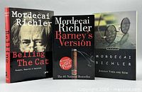 Front view of the three Richler books upright