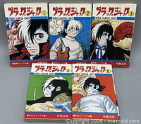 Front covers of all five Black Jack volumes