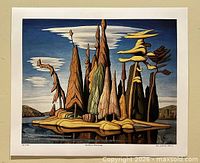 Full view of framed giclee print