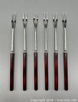 All six fondue forks full view