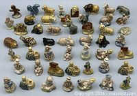 All 50 Wade figurines grouped