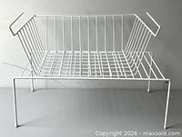 Under-shelf wire basket, angled view