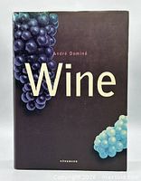 Front cover showing title, author, grape imagery, publisher