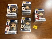 Group shot of five boxed Funko Pop Riverdale figures