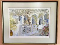 Full view of framed print showing artwork, mat, and frame