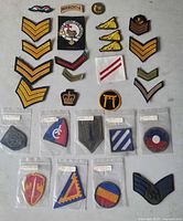 Entire assortment laid out for overview