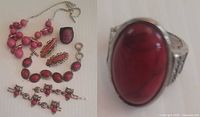 Group shot of all six jewellery pieces