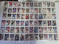 All 72 cards laid out showing fronts