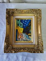 Front view of framed painting