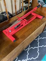 Full view of Roberts flooring cutter on bench