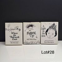 Front view of three Shel Silverstein poetry books