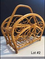 front angled view showing handle and scroll design