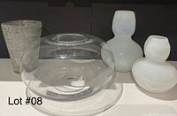 Group shot of all four vases