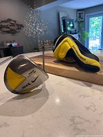 Driver head and matching headcover on counter