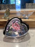 All three glass items grouped on tabletop