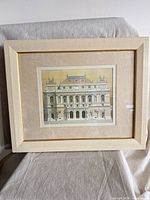 Front view of framed print showing entire artwork, mat and frame
