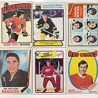 All six cards laid out front view
