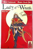 Front cover showing full artwork, title, signature