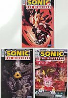 Composite image showing all three comics.