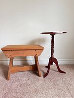 Bench and table together showing overall appearance and finishes