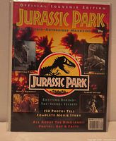 Front cover of 1993 Topps Jurassic Park Official Souvenir Edition magazine