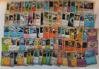 All cards spread out showing variety