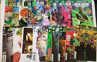 Top row of 11 Green Lantern and Green Lantern Corps issues