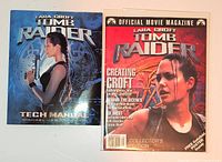 Front covers of both Tomb Raider publications