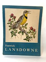 Portfolio cover featuring Western Meadowlark and Fenwick Lansdowne name