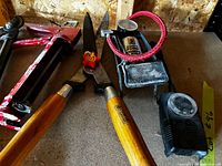 Group shot of all items on workbench