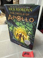 Front cover of The Burning Maze hardcover with dust jacket