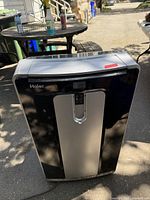 Front view of Haier portable air conditioner