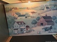 Front view of entire 24x36 canvas print showing full rural scene
