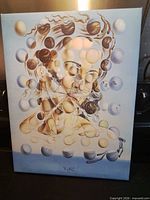 Full view of signed Salvador Dalí Galatea of the Spheres canvas print