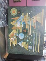 Full view of entire 30"x40" acrylic canvas showing overall composition