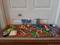 Full layout of entire assortment on table