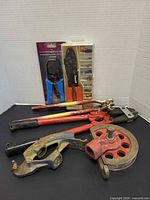 Group shot of all tools upright