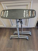 Front view of one Ridgid flip top support stand showing branding and overall structure