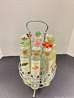 full view of jars in caddy front