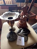 Group shot of all four items on chair
