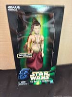 Front view of boxed Princess Leia figure