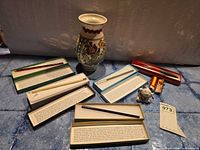 Group shot showing all nine items