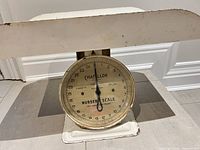 Scale front showing dial and base