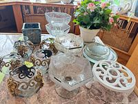 overview of all items on table