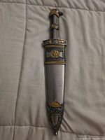 Dagger in scabbard full view