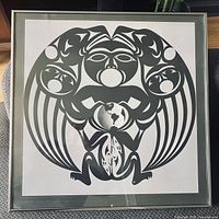 Full view of framed poster print
