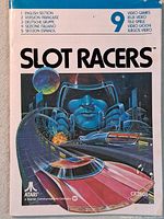 Front cover showing Slot Racers title, artwork, multi-language note, number 9 identifier