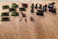 Full lot overview showing all miniatures and accessories