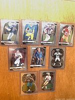 Full lot layout showing all nine sleeved cards